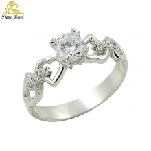 Gümüş Zirkon Taşlı Yüzük